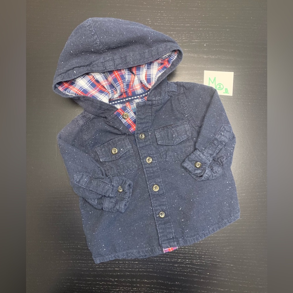 Joe Fresh 3-6m Hooded Button Up Short